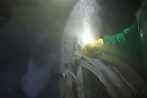 中卫消防水池堵漏现场