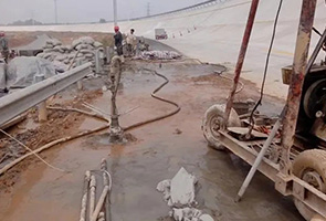 中卫公路钻孔施工